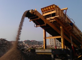 四川成都日處理2000方建筑垃圾處理生產(chǎn)線建成