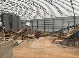 河南開封花崗巖砂石生產(chǎn)線設備案例 制砂機設備性能突出